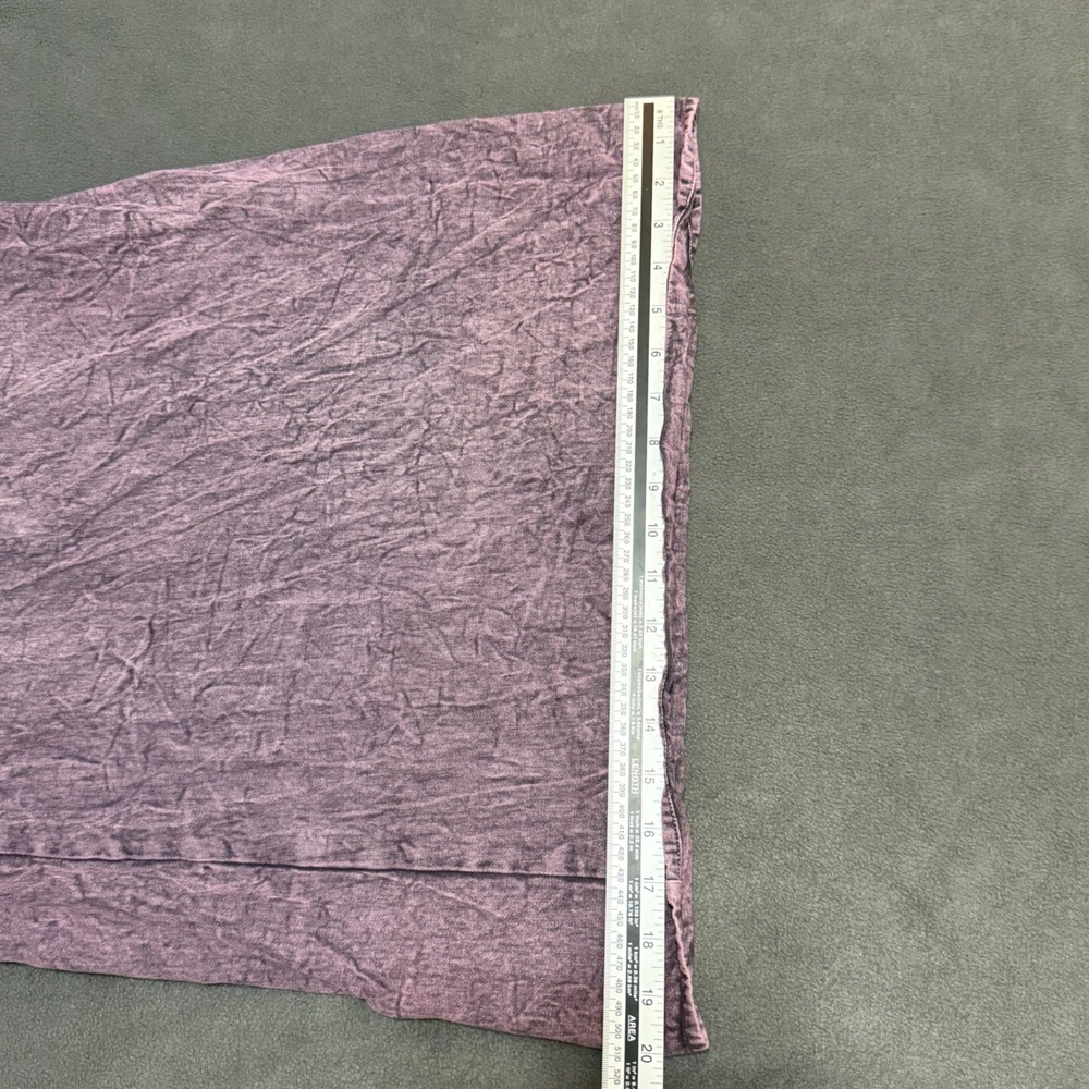 Purple Acid Wash 100% Cotton Wide Cropped Leg Jumpsuit Button Overalls Y2K Retro - Picture 8 of 11